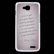 Coque LG L90 Esprits légers Rose Citation Oscar Wilde