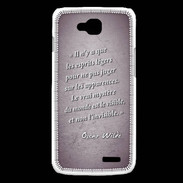 Coque LG L90 Esprits légers Violet Citation Oscar Wilde
