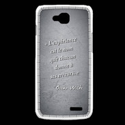 Coque LG L90 Expérience Noir Citation Oscar Wilde