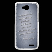 Coque LG L90 Femmes émotions Bleu Citation Oscar Wilde