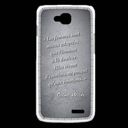 Coque LG L90 Femmes émotions Noir Citation Oscar Wilde
