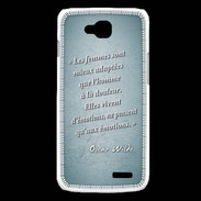 Coque LG L90 Femmes émotions Turquoise Citation Oscar Wilde