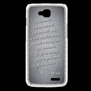 Coque LG L90 Homme animal Noir Citation Oscar Wilde