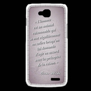 Coque LG L90 Homme animal Rose Citation Oscar Wilde