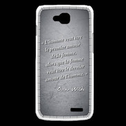 Coque LG L90 Homme veut Noir Citation Oscar Wilde