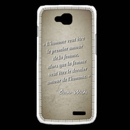 Coque LG L90 Homme veut Sepia Citation Oscar Wilde
