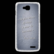 Coque LG L90 Brave Bleu Citation Oscar Wilde