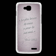 Coque LG L90 Brave Rose Citation Oscar Wilde