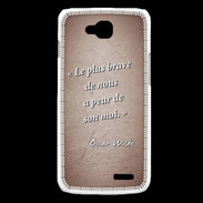 Coque LG L90 Brave Rouge Citation Oscar Wilde