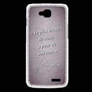 Coque LG L90 Brave Violet Citation Oscar Wilde