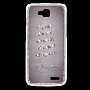 Coque LG L90 Charme passé Violet Citation Oscar Wilde