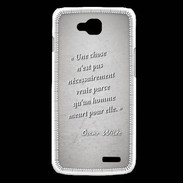 Coque LG L90 Chose vraie Citation Oscar Wilde