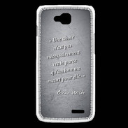 Coque LG L90 Chose vraie Noir Citation Oscar Wilde