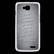 Coque LG L90 Cynique Noir Citation Oscar Wilde