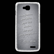 Coque LG L90 Femmes comprises Noir Citation Oscar Wilde