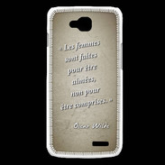 Coque LG L90 Femmes comprises Sepia Citation Oscar Wilde