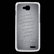Coque LG L90 Les livres Noir Citation Oscar Wilde
