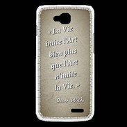 Coque LG L90 Vie art Sepia Citation Oscar Wilde