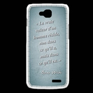 Coque LG L90 Vraie valeur Turquoise Citation Oscar Wilde
