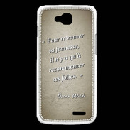 Coque LG L90 Jeuness folie Sepia Citation Oscar Wilde