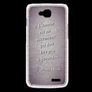 Coque LG L90 Sacrement amour Violet Citation Oscar Wilde