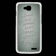 Coque LG L90 Sacrement amour Vert Citation Oscar Wilde