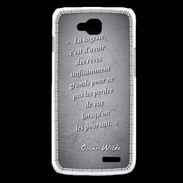 Coque LG L90 Sagesse rêves Noir Citation Oscar Wilde