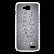 Coque LG L90 Société rêveur Noir Citation Oscar Wilde