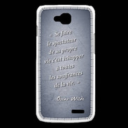 Coque LG L90 Spectateur Bleu Citation Oscar Wilde