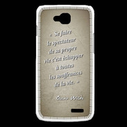 Coque LG L90 Spectateur Sepia Citation Oscar Wilde