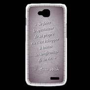 Coque LG L90 Spectateur Violet Citation Oscar Wilde