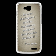 Coque LG L90 Trop moderne Sepia Citation Oscar Wilde