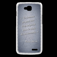 Coque LG L90 Choix ennemis Bleu Citation Oscar Wilde