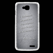 Coque LG L90 Choix ennemis Noir Citation Oscar Wilde