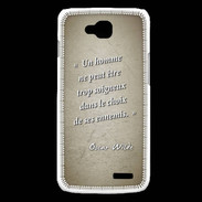 Coque LG L90 Choix ennemis Sepia Citation Oscar Wilde