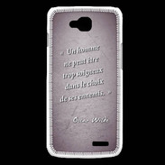 Coque LG L90 Choix ennemis Violet Citation Oscar Wilde
