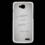 Coque LG L90 Définir Gris Citation Oscar Wilde