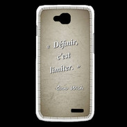 Coque LG L90 Définir Sepia Citation Oscar Wilde