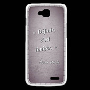 Coque LG L90 Définir Violet Citation Oscar Wilde
