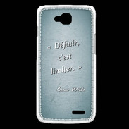 Coque LG L90 Définir Turquoise Citation Oscar Wilde