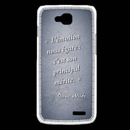 Coque LG L90 Emotion égarée Bleu Citation Oscar Wilde