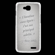 Coque LG L90 Emotion égarée Gris Citation Oscar Wilde