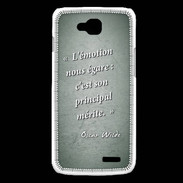 Coque LG L90 Emotion égarée Vert Citation Oscar Wilde