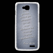 Coque LG L90 Gens attrayants Bleu Citation Oscar Wilde