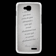 Coque LG L90 Gens attrayants Gris Citation Oscar Wilde
