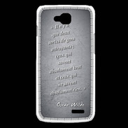 Coque LG L90 Gens attrayants Noir Citation Oscar Wilde