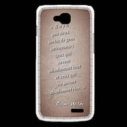 Coque LG L90 Gens attrayants Rouge Citation Oscar Wilde