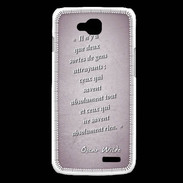 Coque LG L90 Gens attrayants Rose Citation Oscar Wilde