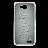 Coque LG L90 Gens attrayants Vert Citation Oscar Wilde