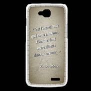Coque LG L90 Incertitude amour Sepia Citation Oscar Wilde
